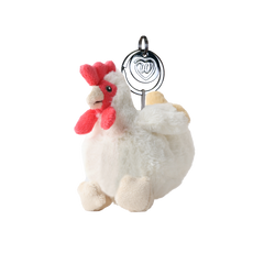 Warmies® Cream Hen Keyring