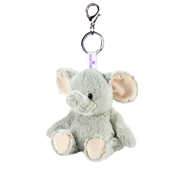Warmies® Grey Elephant Bag Charm