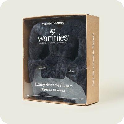 Warmies Luxury Charcoal Slippers