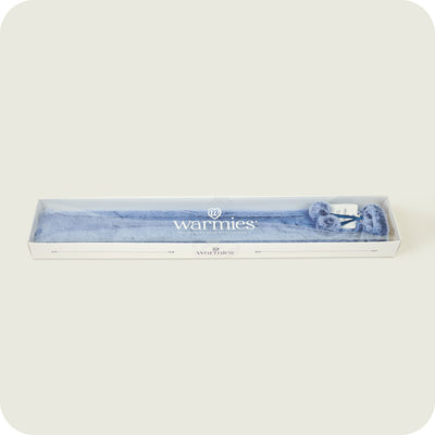 Warmies Long Hot Water Bottle Marshmallow Blue Fur