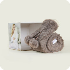 Warmies® Rolled Long Hot Water Bottle Mocha Fur