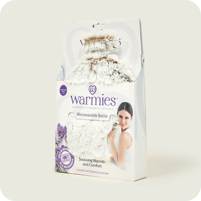Warmies Fully Microwavable Marshmallow Beige Bottle