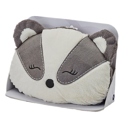 Warmies® Fully Microwaveable Badger Handwarmer, Relaxing Lavender Scented Heatable Soft Cuddly Badger