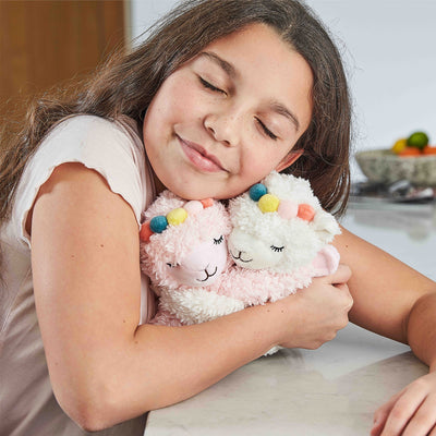 Warmies® Fully Microwaveable Warm Hugs Llamas, Heatable Soft Cuddly Teddy With Relaxing Lavender Scent